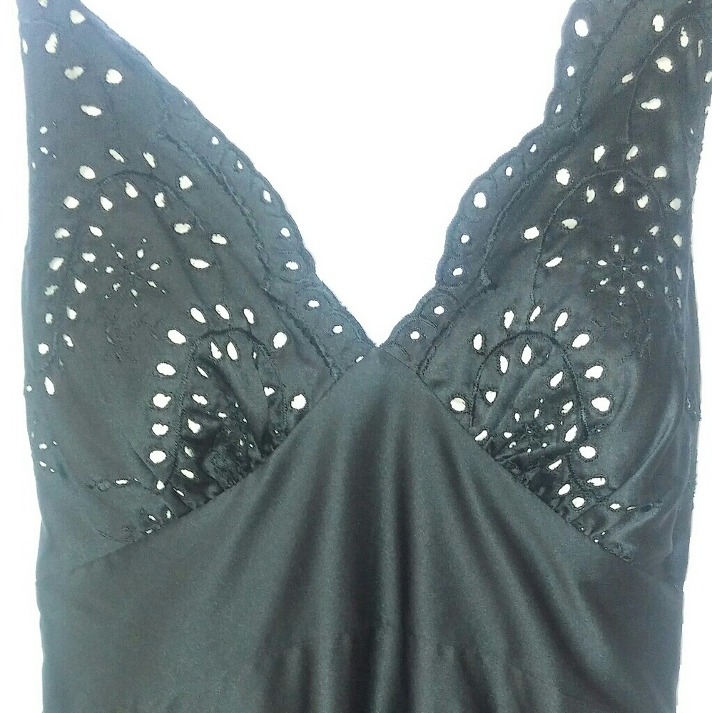 Black Satin Dress by White House Black Market